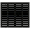 Pikkukuva 2 / 4: Sängyhead accessory vuode makuuhuone kaluste seinätyyli palette 96 x 3 x 91,5 massiivipuu musta