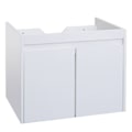 Miniatyrbillede 4 af 6: Vægmonteret skabsarrangement til badeværelse under vask med 2 døre 48x59x46 cm MDF hvid 04_0007847 Vit