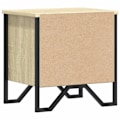 Pikkukuva 5 / 6: Yöpyöriä setti, joissa on ovi ja lokero, 40 x 30 x 40 cm, insinööripuuta, tammenvärinen ja metalli, DEC035225 kastanj