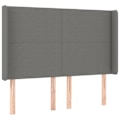 Miniatyrbillede 2 af 4: Hovedgærde - Ikke specificeret - 147x16x118/128 cm - Mørkegrå stof - Farverigt LED - Samtidsdesign Mörkgrå