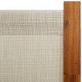 Pikkukuva 5 / 6: Paravent huoneenjakaja 4-paneelia 280 x 180 cm texilene harmaa ja puu DEC030865 kastanj