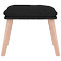 Miniatyrbillede 2 af 5: Repose fødder taburett 45 x 29,5 x 35 cm sort stof DEC030469 Svart