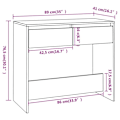 Miniatyrbillede 5 af 5: Elegant design konsolbord til entre med skuffer 89 x 41 x 76,5 cm hvid spånplade DEC031722 Vit