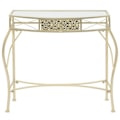 Miniatyrbillede 2 af 6: Konsolbord med skuffe 82 x 39 x 76 cm i forgyldt metal og glas DEC032541 Metall