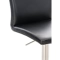Miniatyrbillede 4 af 6: Barstol x1 højdejusterbar og roterbar 360° rund metalplatform sæde i sort PVC 10_0004561 Metall
