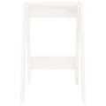 Miniatyrbild 4 av 6: Taburett sittplats köksstol design enkel 40 x 40 x 60 cm vit furu DEC026404 Vit