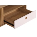 Pikkukuva 4 / 6: Mangopuun 52x114x59 cm kokoinen matala pöytä, jossa on 2 säilytyskomplimenta ja 1 valkoinen laatikko 04_0008454. Vit
