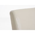 Miniatyrbillede 2 af 2: Spisebordsstol x1 moderne design i creme PVC med sorte træben 10_0002024 kastanj