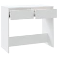 Miniatyrbillede 4 af 5: Elegant design konsolbord til entre med skuffer 89 x 41 x 76,5 cm hvid spånplade DEC031722 Vit