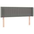 Miniatyrbillede 1 af 6: Hovedgærde - Sengeaccessory - Mørkegrå - 147x16x78/88 cm - Klassisk stil - Justerbar Mörkgrå