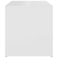 Miniatyrbillede 3 af 4: Side table end of sofa plant support 59 x 36 x 38 cm engineered wood white DEC032363 Vit