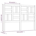 Miniatyrbillede 4 af 4: Hovedgærde til seng til soveværelse møbel 126 x 4 x 104 hvid fyrretræ