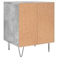 Pikkukuva 5 / 6: 2 kpl yöpöytiä avoimella osastolla 40 x 35 x 50 cm harmaa Marksman-puu ja metalli DEC035369 kastanj