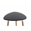 Miniatyrbillede 2 af 4: Køkkenbord, sidebord i sort træ, højde 75 Ø 60