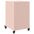 Miniatyrbillede 4 af 6: Sengebord på hjul med 3 skuffer 36 x 39 x 59 cm stål pink DEC034562 Rosa