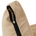 Miniatyrbillede 4 af 6: Gulvstol med afslapningsfunktion, justerbar ryg i 4 retninger, stålramme, beige velour 04_0006371 Beige