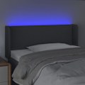 Miniatyrbillede 3 af 5: Hovedgærde - Ikke specificeret - 103 x 16 x 78/88 cm - Mørkegrå - LED - Moderne Mörkgrå