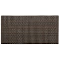 Miniatyrbillede 5 af 6: Multifunktionel sidebord højt bord med opbevaringshylder 120 x 60 x 110 cm vævet harpiks i brun og stål DEC036334 kastanj
