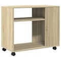 Miniatyrbillede 4 af 6: Konsolbord til sofa med hjul i ingenieetræ, farve eg DEC032331 kastanj
