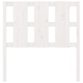 Miniatyrbillede 2 af 4: Hovedgavl - Træ - 95,5x4x100 cm - Hvid - Moderne design - Rustik charme Vit