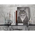 Miniatyrbild 2 av 4: Målarset för självmålning med nummer, motiv Elegant Katt 40 x 60.