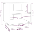 Pikkukuva 5 / 5: 2 kpl yöpöytiä hyllyillä 40 x 34 x 40 cm mäntyä DEC034790 kastanj