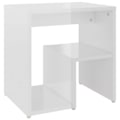 Miniatyrbillede 1 af 4: Nattbord lille sidebord 40 x 30 x 40 cm hvidt ingeniørtræ blank DEC033448 Vit