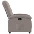 Miniatyrbillede 3 af 6: Fauteuil relax TV med komfortabel polstring og manuel vippemekanisme i taupe stof DEC028196 Guld