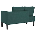 Pikkukuva 4 / 6: Meridienne chaise longue sohva sisätiloihin vihreällä kangaspäällä DEC026104 Grön