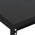 Miniatyrbillede 4 af 5: Konsolbord til stue 160 x 35 x 75,5 cm hærdet glas og sort stål DEC032120 Svart