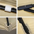 Miniatyrbillede 6 af 6: Parasol sport 5m aluminium rustfrit med krydsfod mulighed for 360° rotation uden fod 04_0007934 Guld