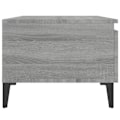 Miniatyrbillede 4 af 6: Side table coffee table with drawer 50 x 46 x 35 cm engineered wood gray DEC032534 kastanj