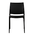 Miniatyrbillede 2 af 4: Sort bord i sort plastik med enkel design, stabelbar