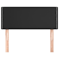 Miniatyrbillede 2 af 6: Hovedgavl - Ikke specificeret - 100x5x78/88 cm - Snydebetræk sort - Klassisk stil - Holdbar Svart