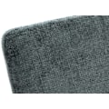 Miniatyrbillede 3 af 6: Sæt med 2 spisestuestole + 160 cm bænkbord i børstet rustfrit stål, stof af chenille i blågrøn 04_0008277 Blå
