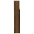 Miniatyrbillede 3 af 5: Hovedgærde med opbevaring, sengetilbehør, natbord, reol 200 x 19 x 103,5 MDF brun kastanj