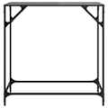 Miniatyrbillede 2 af 6: Konsolbord til entre møbel til stue 80 x 35 x 81 cm stål og sort glas DEC031342 Svart