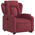 Miniatyrbillede 3 af 6: Fauteuil relax TV med komfortabel polstring, elektrisk løftefunktion i bordeaux stof DEC028144 Bordeaux