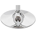 Miniatyrbillede 3 af 6: Barstol x1 retro design i creme PVC, valnød træ og metal 04_0001217 kastanj