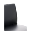 Miniatyrbillede 5 af 6: Barstol x1 højdejusterbar og roterbar 360° rund metalplatform sæde i sort PVC 10_0004561 Metall