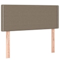 Miniatyrbillede 1 af 6: Hovedgærde til seng, soveværelse, møbel 90 x 5 x 78/88 cm, taupe stof TDL0201999 Mol