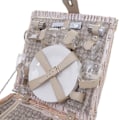 Pikkukuva 4 / 4: Piknikkikori 4 hengelle piknikki laukku + viilennysastia posliini lasit beige