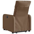 Miniatyrbillede 4 af 6: Fauteuil relax TV med komfortabel polstring og elektrisk løftefunktion i brunt stof DEC028052 kastanj
