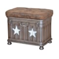 Miniatyrbillede 2 af 2: Tabouret banquette med opbevaringsplads i metal i industriel stil TABO05006