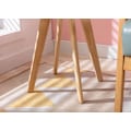 Miniatyrbillede 3 af 4: Vinkelbords i skandinavisk stil, højde 46 cm, i hvid MDF med firkantede ben 10_0005514 Vit