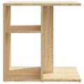 Miniatyrbillede 2 af 5: Side table end of sofa 50 x 30 x 50 cm in engineered wood oak color DEC032418 kastanj