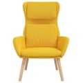 Miniatyrbillede 3 af 6: Lounge stol sofa design moderne design moderne sennep gul velour gul DEC026711 Gul