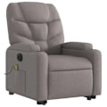 Miniatyrbillede 3 af 6: Massage- og vippestol i taupe stof DEC027869 Mol