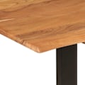 Pikkukuva 5 / 6: Teollinen design ruokapöytä 154 x 80 x 76 cm akasiapuusta ja teräksestä DEC036609 kastanj