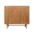 Pikkukuva 6 / 6: Kommode kaappi buffet 4 laatikolla ja 3 varastokompartimentilla rottinkia ja massiivista akasiaa sävyssä 101x109x45 cm 04_0006522 kastanj